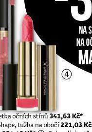 Teta Max factor rtěnka nabídka
