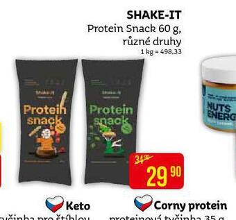 Teta Shake-it protein snack nabídka