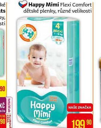 Teta Happy mimi flexi comfort dětské pleny nabídka
