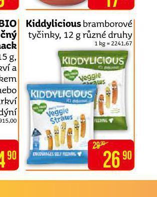 Teta Kiddylicious bramborové tyčinky nabídka