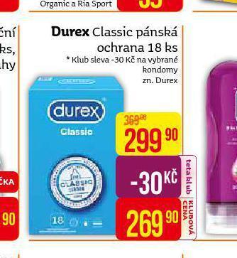Teta Durex classic pánská ochrana nabídka