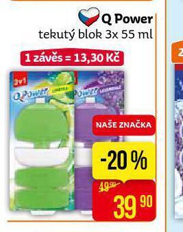 Teta Q power tekutý blok nabídka