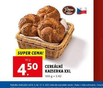 Lidl Cereální kaiserka xxl nabídka