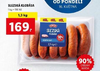 Lidl Slezská klobása nabídka