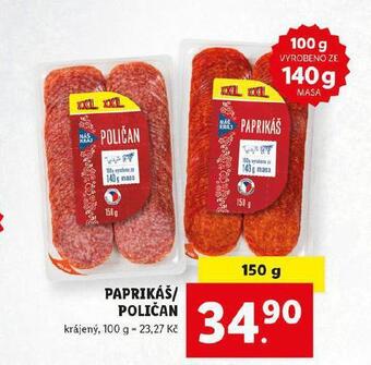 Lidl Paprikáš nabídka
