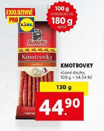 Lidl Kmotrovky nabídka