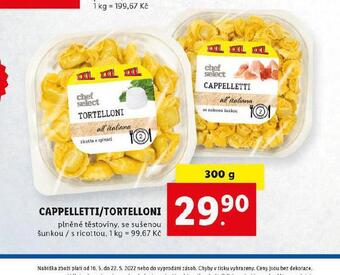 Lidl Tortelloni nabídka