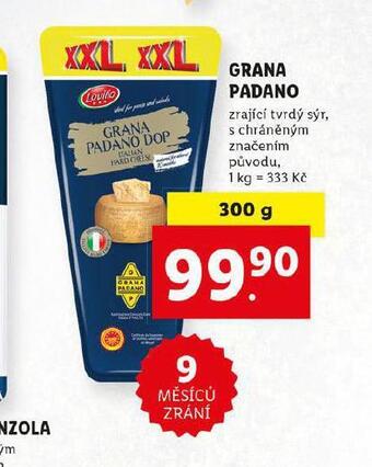 Lidl Grana padano nabídka