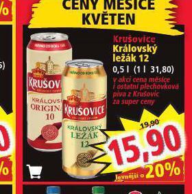 Norma Pivo krušovice 12 královský ležák nabídka