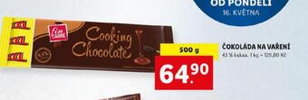Lidl Čokoláda na vaření nabídka
