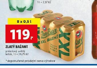 Lidl Pivo zlatý bažant nabídka