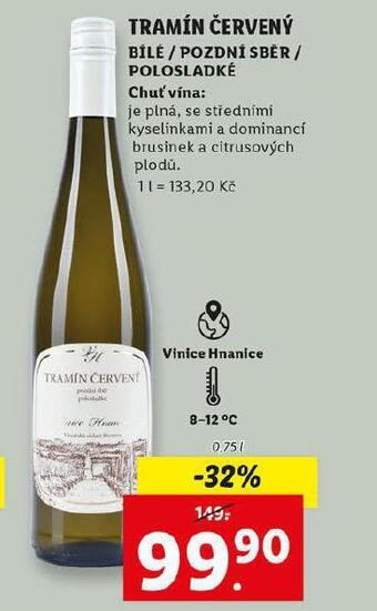 Lidl Tramín červený nabídka