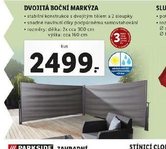 Lidl Dvojitá boční markýza nabídka