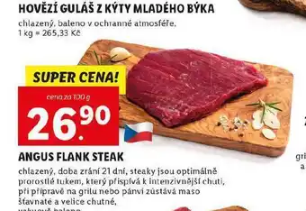 Lidl Angus flank steak nabídka