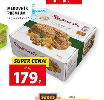 Lidl Medovník premium nabídka