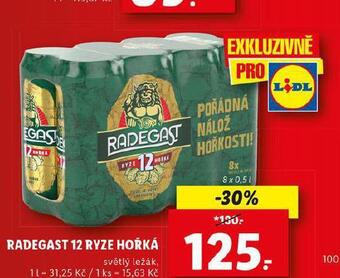 Lidl Pivo radegast ryze hořká 12 nabídka