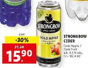 Lidl Strongbow cider nabídka