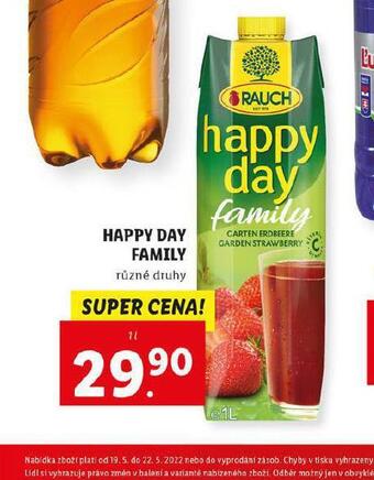 Lidl Happy day family nabídka