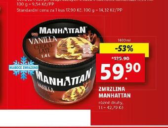 Lidl Zmrzlina manhattan nabídka