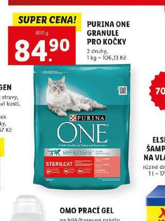Lidl Purina one granule pro kočky nabídka