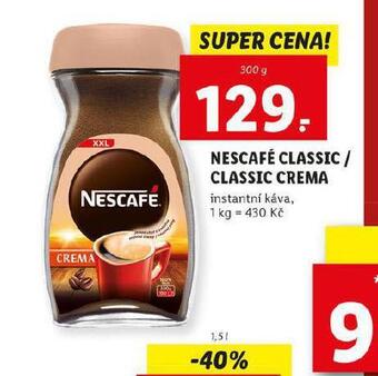 Lidl Nescafé classic, crema nabídka