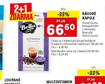 Lidl Kávové kapsle nabídka