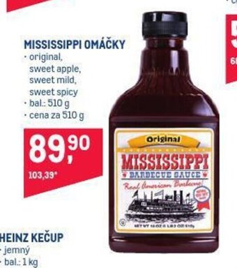 Makro Mississippi omáčky nabídka