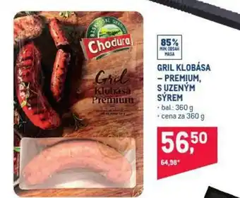 Makro Gril Klobása - Premium, s uzeným sýrem nabídka