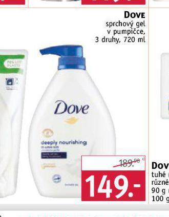 Rossmann Dove sprchový gel nabídka