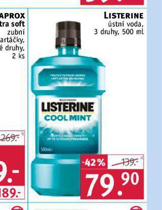 Rossmann Listerine ústní voda nabídka