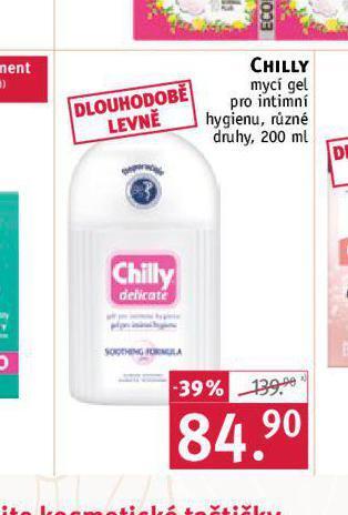 Rossmann Chilly mycí gel nabídka