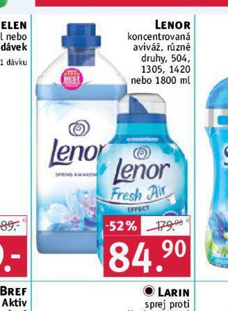 Rossmann Lenor aviváž nabídka