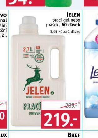 Rossmann Jelen prací prostředek nabídka