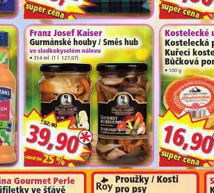 Franz josef kaiser gurmánské houby / směs hub