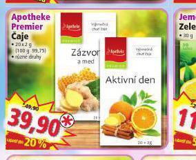 Norma Apotheke premier čaj nabídka