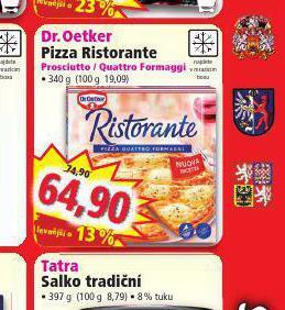 Norma Dr. oetker pizza ristorante nabídka