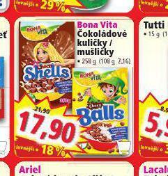 Norma Bona vita čokoládové kuličky / mušličky nabídka