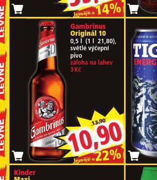 Norma Pivo gambrinus originál nabídka