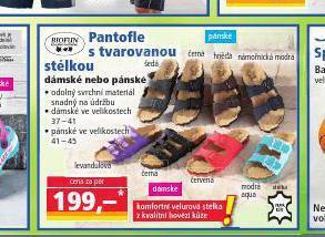 Norma Pantofle s tvarovanou stélkoi nabídka