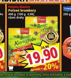 Norma Pečené brambory nabídka