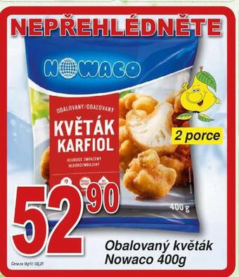 Lidl Nowaco obalovaný květák nabídka