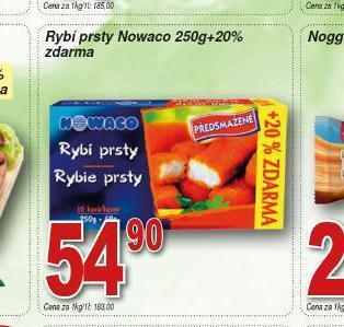 Lidl Nowaco rybí prsty nabídka