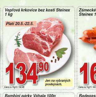 Lidl Vepřová krkovice bez kosti nabídka