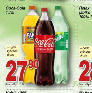 Lidl Coca cola, fanta, sprite 1,75l nabídka