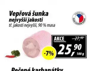 ZEMAN Vepřová šunka nejvyšší jakosri nabídka
