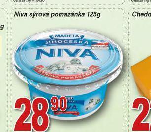 Lidl Niva sýrová pomazánka nabídka