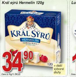 Lidl Král sýrů hermelín nabídka
