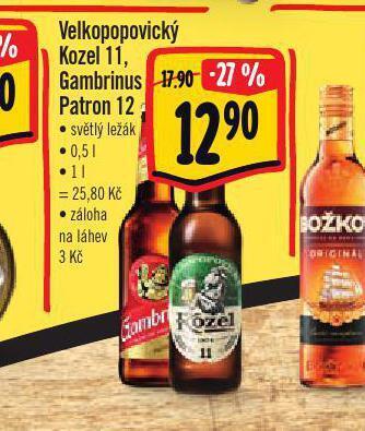 Jip Pivo gambrinus patron 12 nabídka
