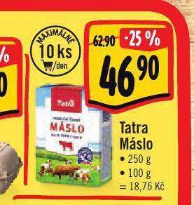 Jip Tatra máslo nabídka
