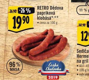 Jip Retro dědova papriková klobása nabídka